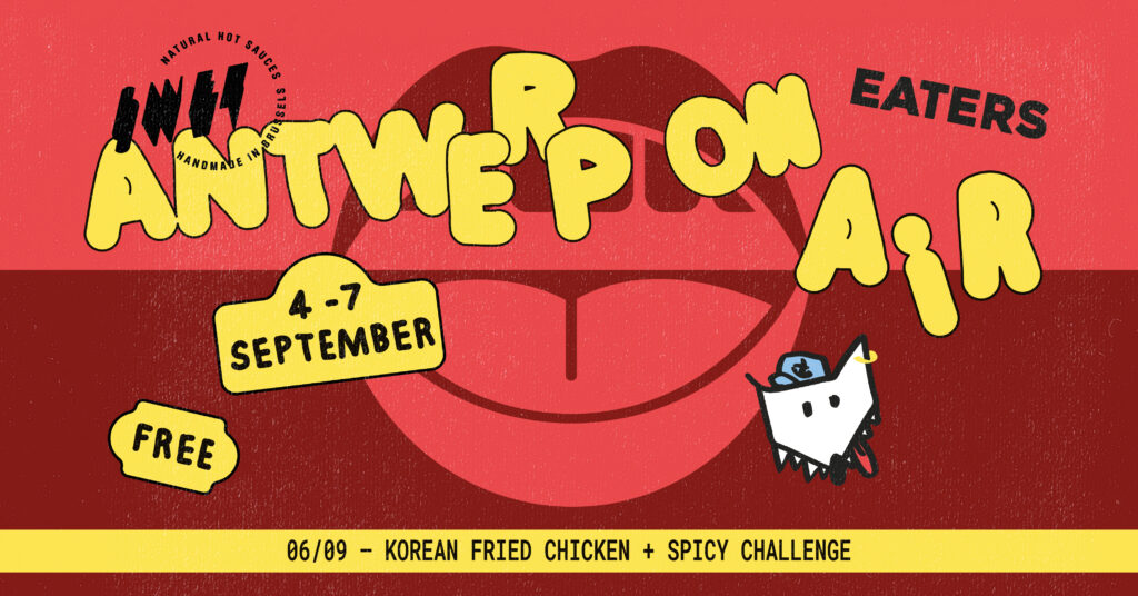 Wolf On Air promo visual tijdens Antwerp On Air