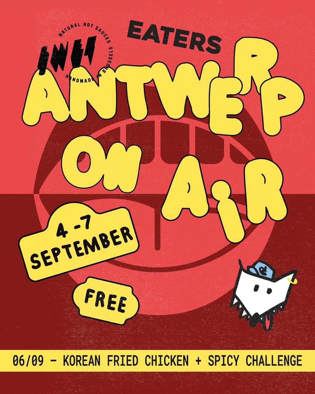 Wolf On Air promo visual tijdens Antwerp On Air