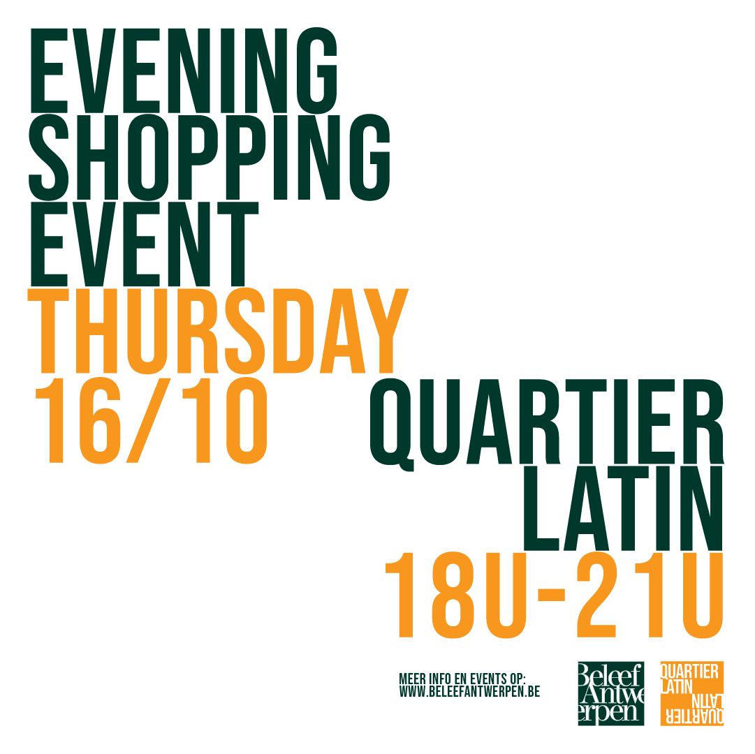 Kom laatavondshoppen op 16 oktober 2025 in Quartier Latin